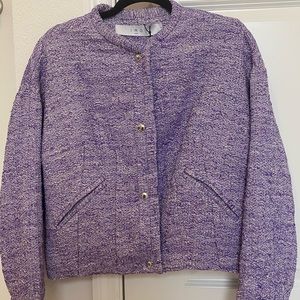 IRO PARIS NOLUN JACKET purple/silver SIZE: 38